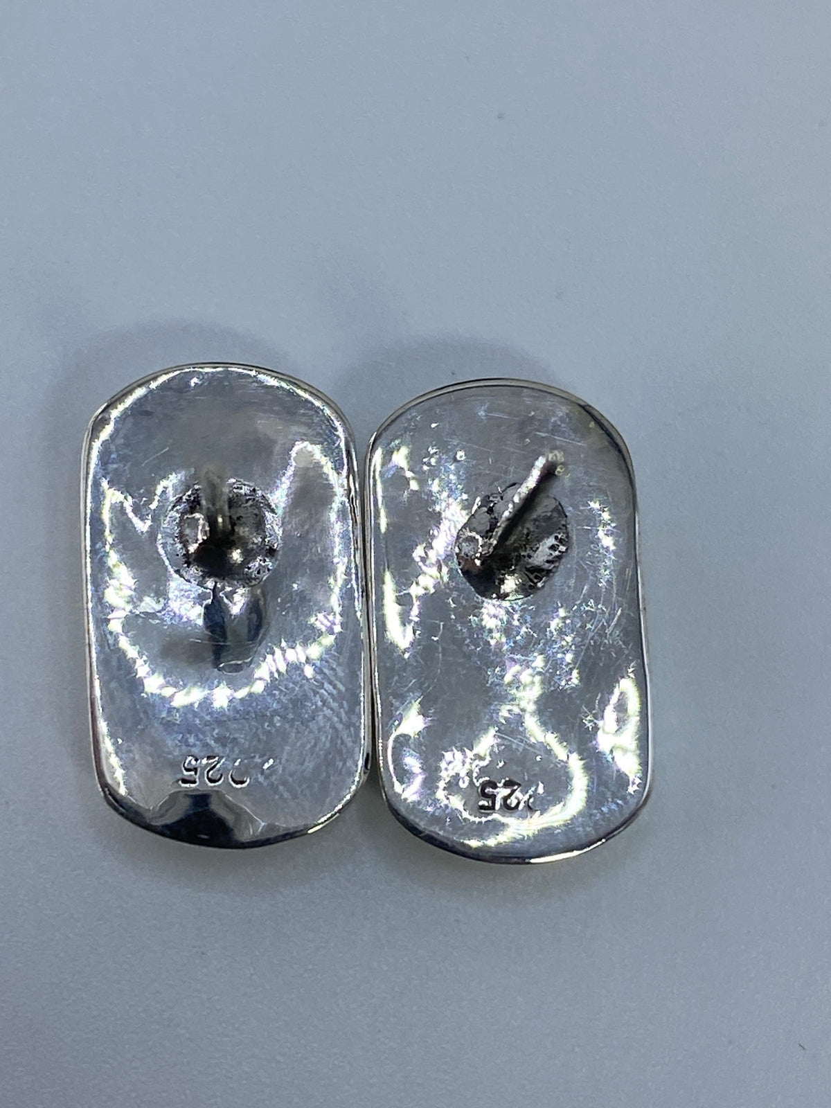 Aretes de Plata con Ópalo de Fuego Multicolor — Taxco 925 — foto 5