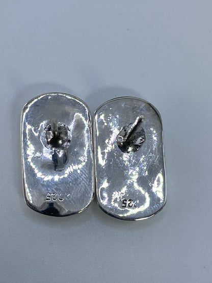 Aretes de Plata con Ópalo de Fuego Multicolor — Taxco 925 — foto 5