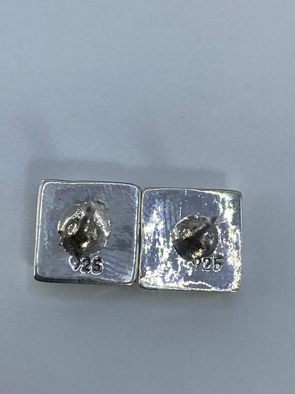 Aretes de Plata con Ópalo de Fuego Verde — Taxco 925 — foto 5