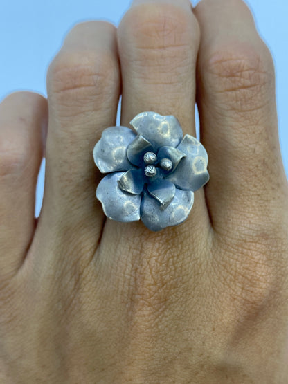 Anillo de Plata Flor Abierta — Taxco 925 — foto 5