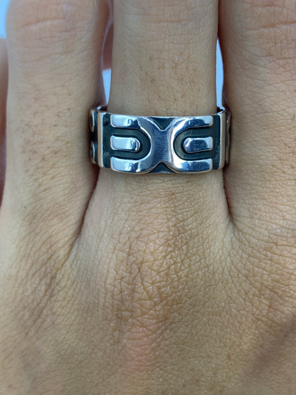 Anillo Plata Repujado Minimalista — Taxco 925 — foto 5