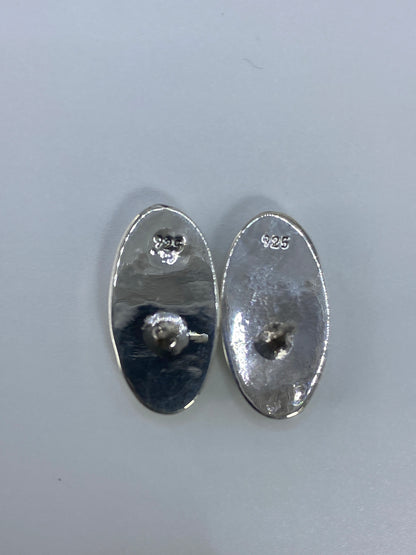 Aretes de Plata con Ópalo de Fuego — Taxco 925 — foto 5