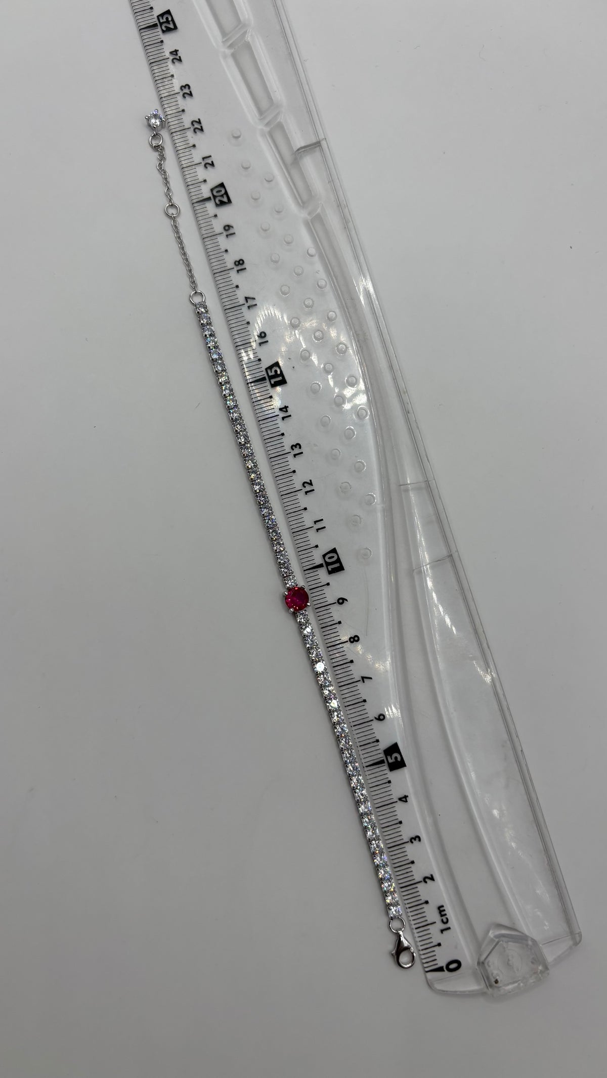 Pulsera de Plata con Circonia Engastada a Mano — foto 5
