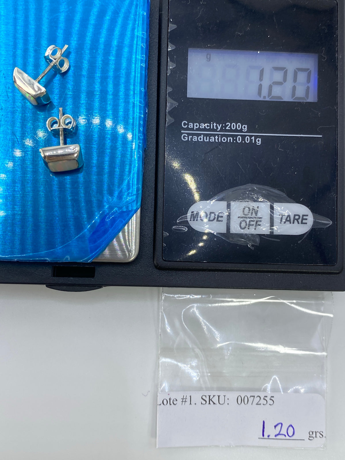 Aretes de Plata con Ópalo de Fuego — Taxco 925 — foto 6