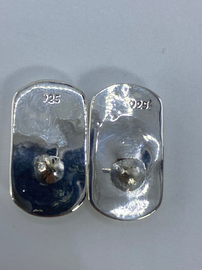 Aretes Plata Ópalo de Fuego Verde — Taxco 925 — foto 5