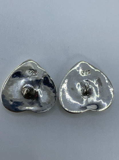 Aretes de Plata con Ópalo de Fuego — Taxco 925 — foto 5