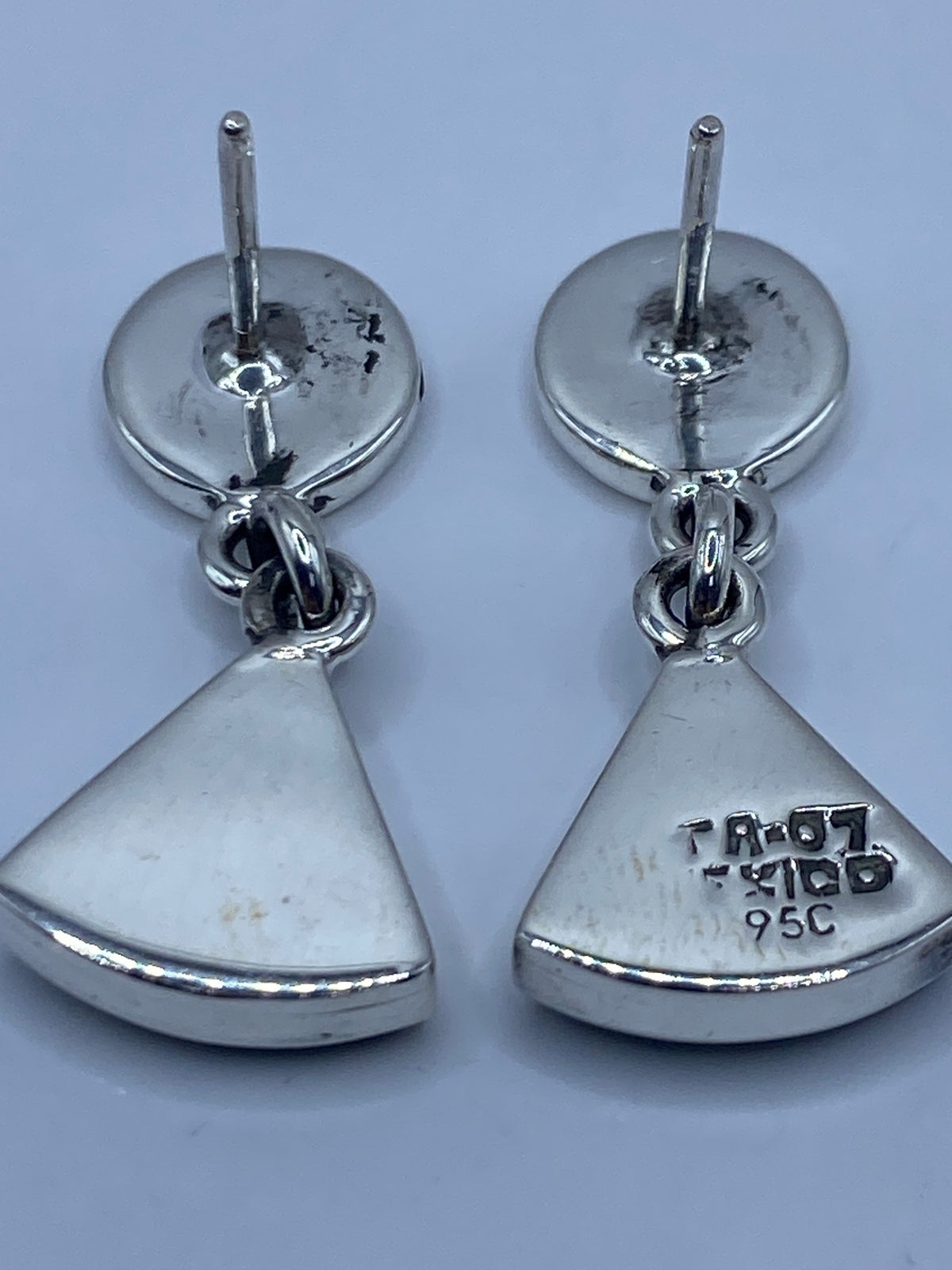 Aretes de Plata con Ópalo de Fuego — Taxco 950 — foto 5