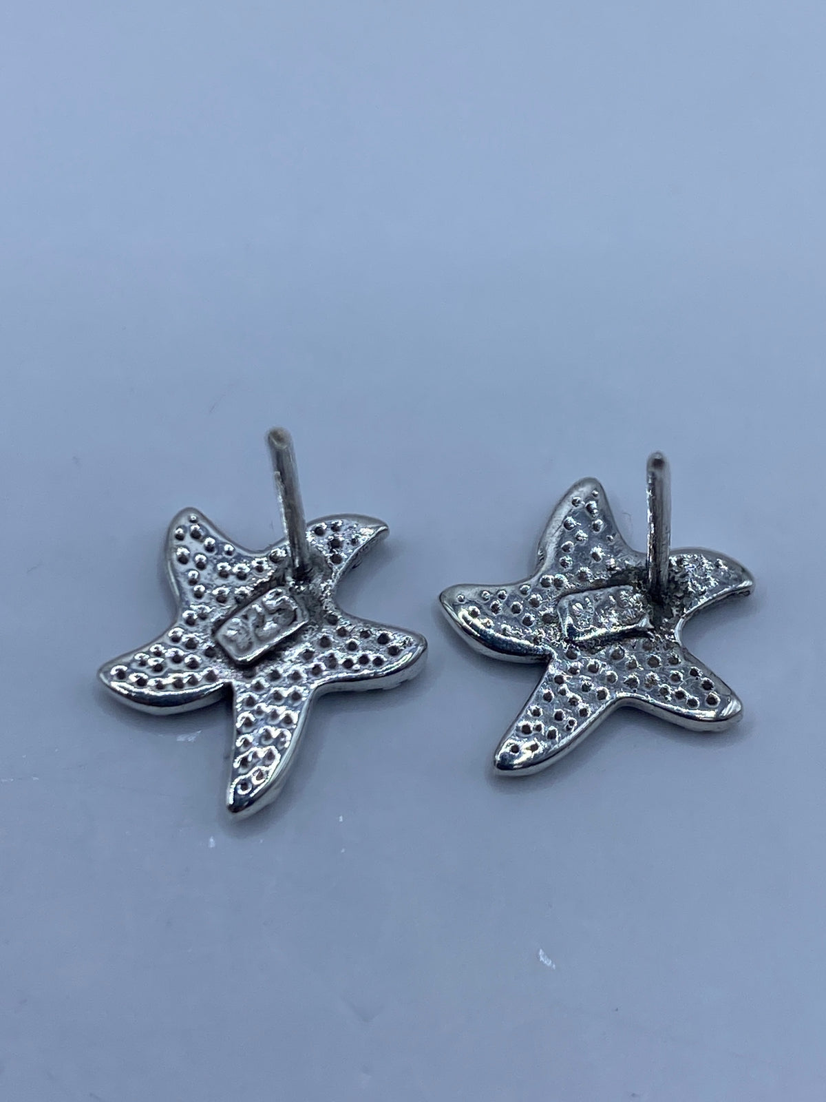 Aretes Plata Estrella de Mar con Ópalo de Fuego Azul — foto 5