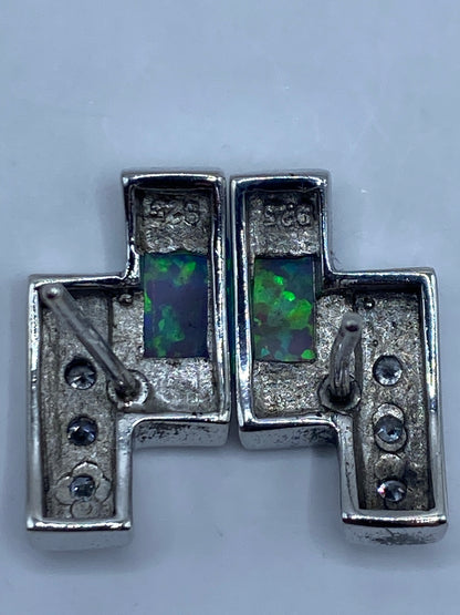 Aretes de Plata Ópalo de Fuego — Taxco 925 — foto 5