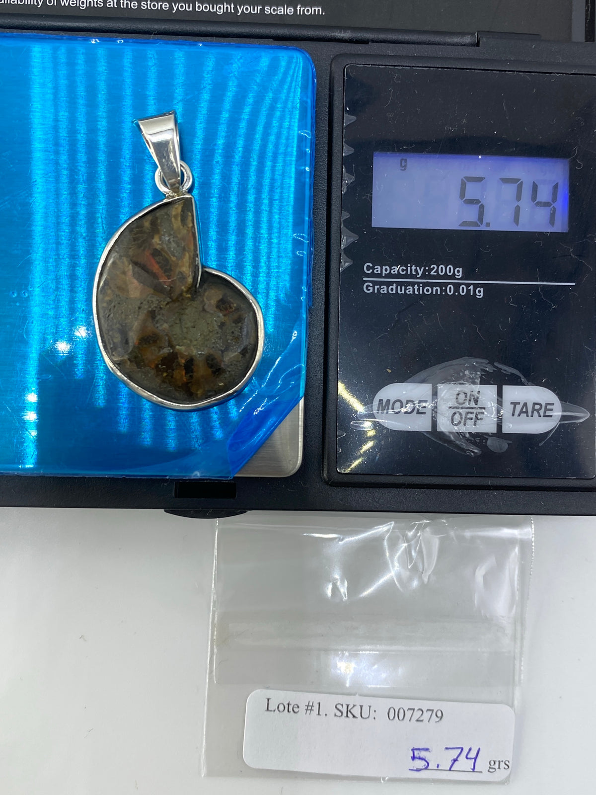Dije Plata 950 Ópalo de Fuego Naranja — Taxco — foto 6
