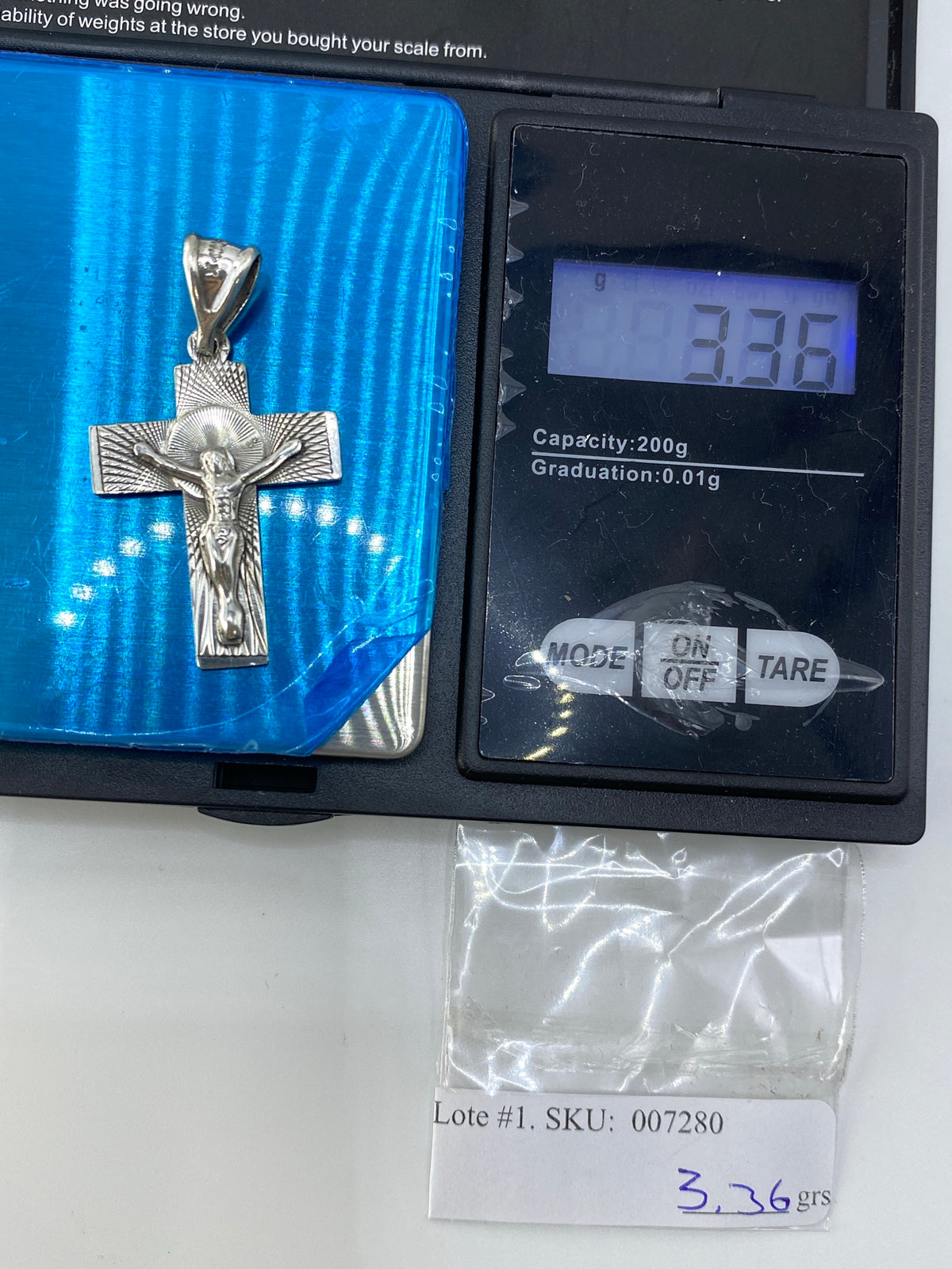Dije Plata Cartoneado Cristo Radiante — Taxco 925 — foto 6