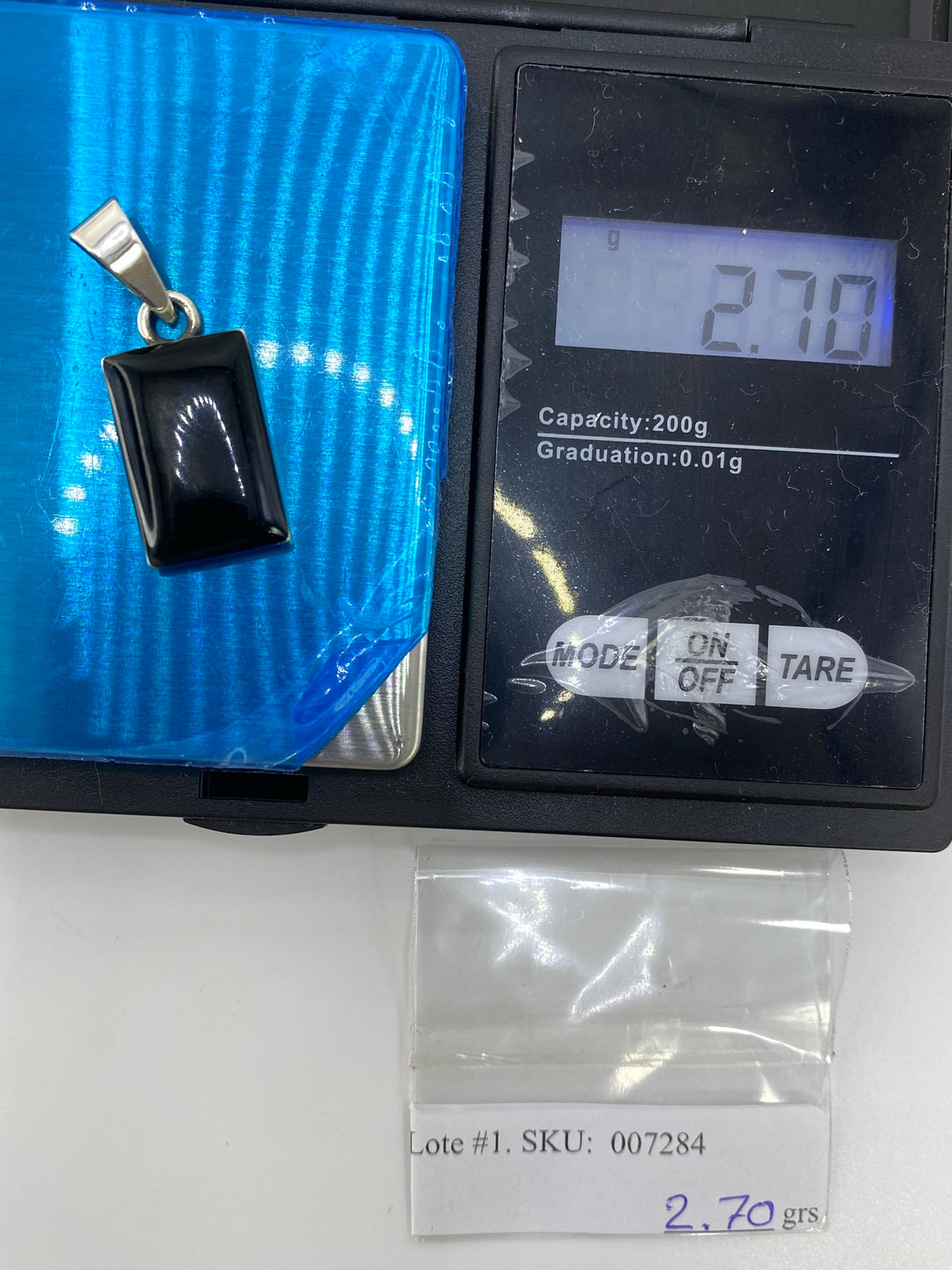 Dije de Plata 950 con Ónix Negro — Taxco — foto 6