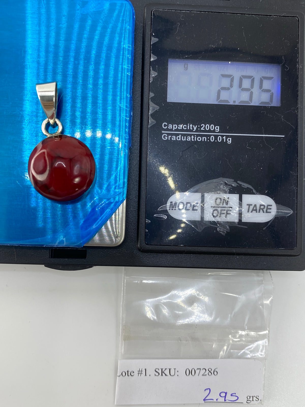 Dije de Plata 950 con Piedra Roja — Taxco — foto 6