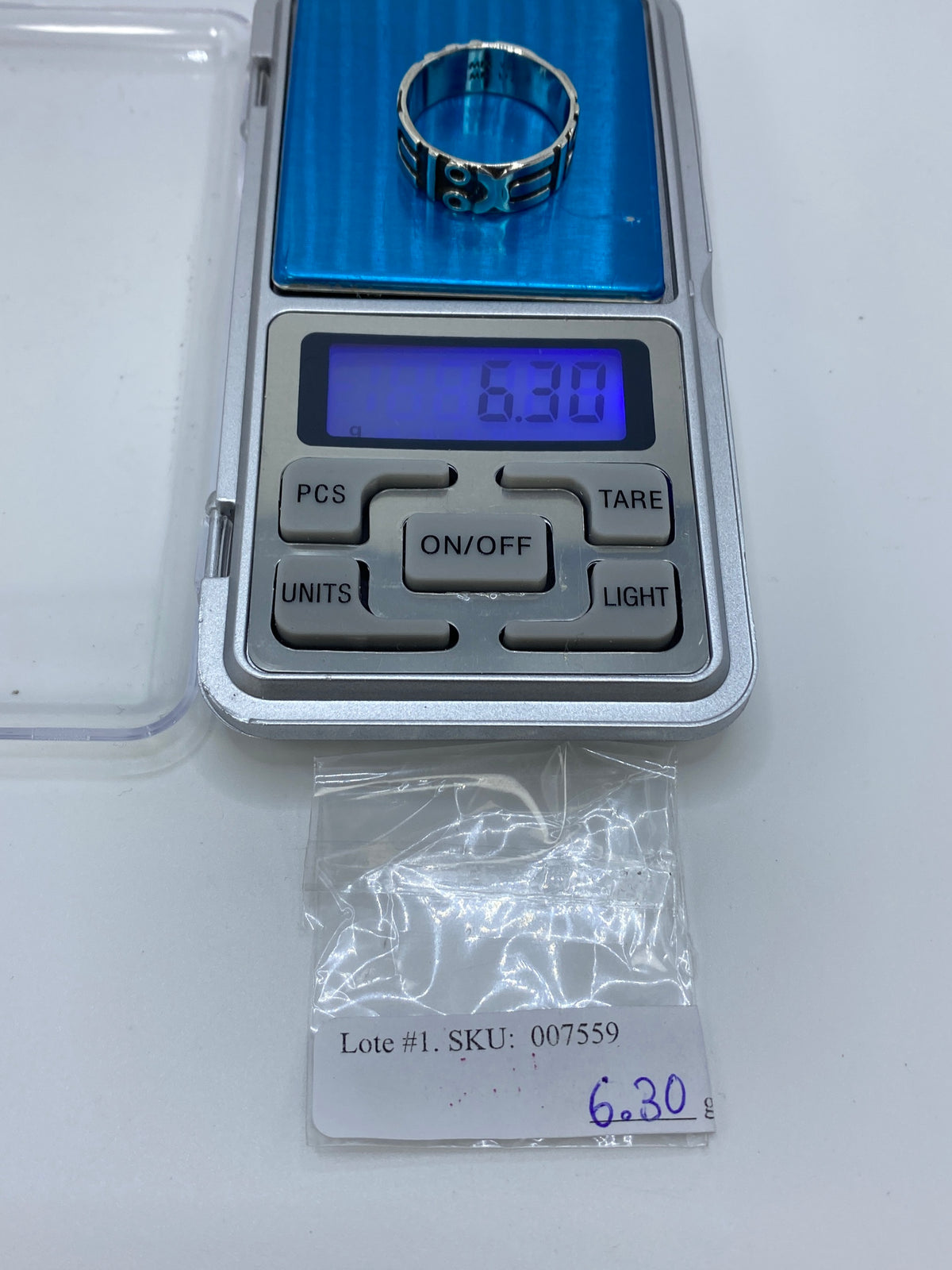 Anillo Plata Repujado Geométrico — Taxco 925 — foto 6