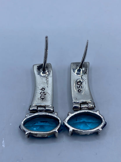 Aretes de Plata Opalo de Fuego Verde — Taxco 950 — foto 5