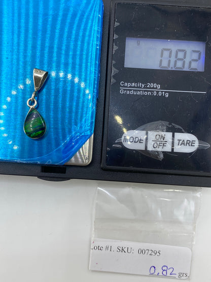 Dije de Plata con Ópalo de Fuego Verde — Taxco 925 — foto 6
