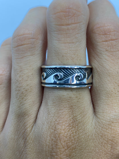 Anillo de Plata Repujado Geométrico — Taxco 925 — foto 5