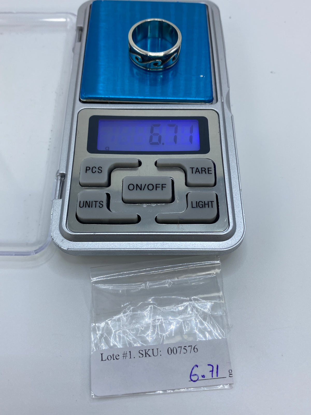 Anillo de Plata Repujado Geométrico — Taxco 925 — foto 6