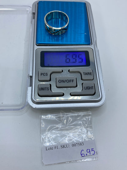 Anillo de Plata Repujado Geométrico — Taxco 925 — foto 6