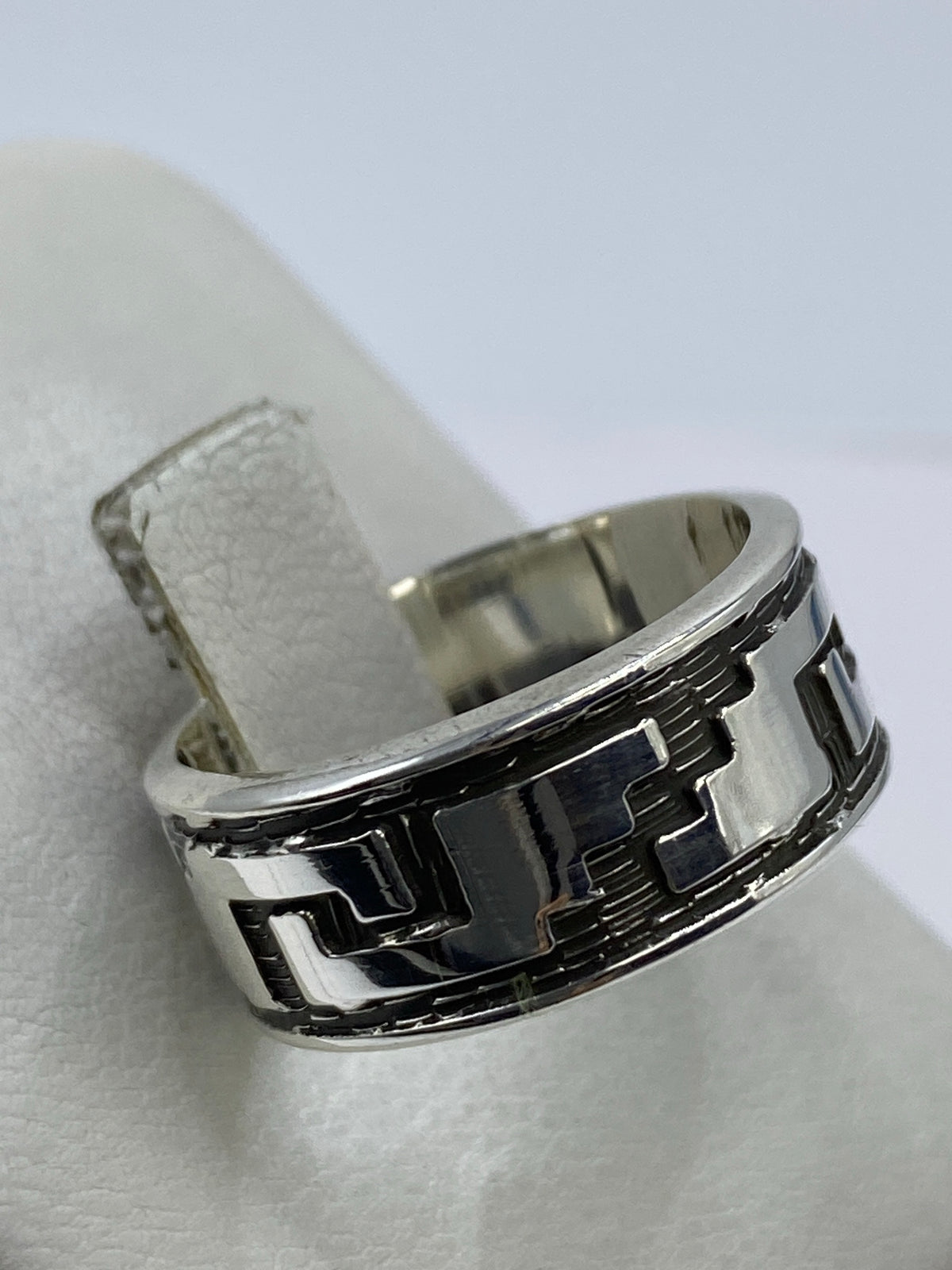 Detalle del interior del anillo con marca MEXICO925 auténtica
