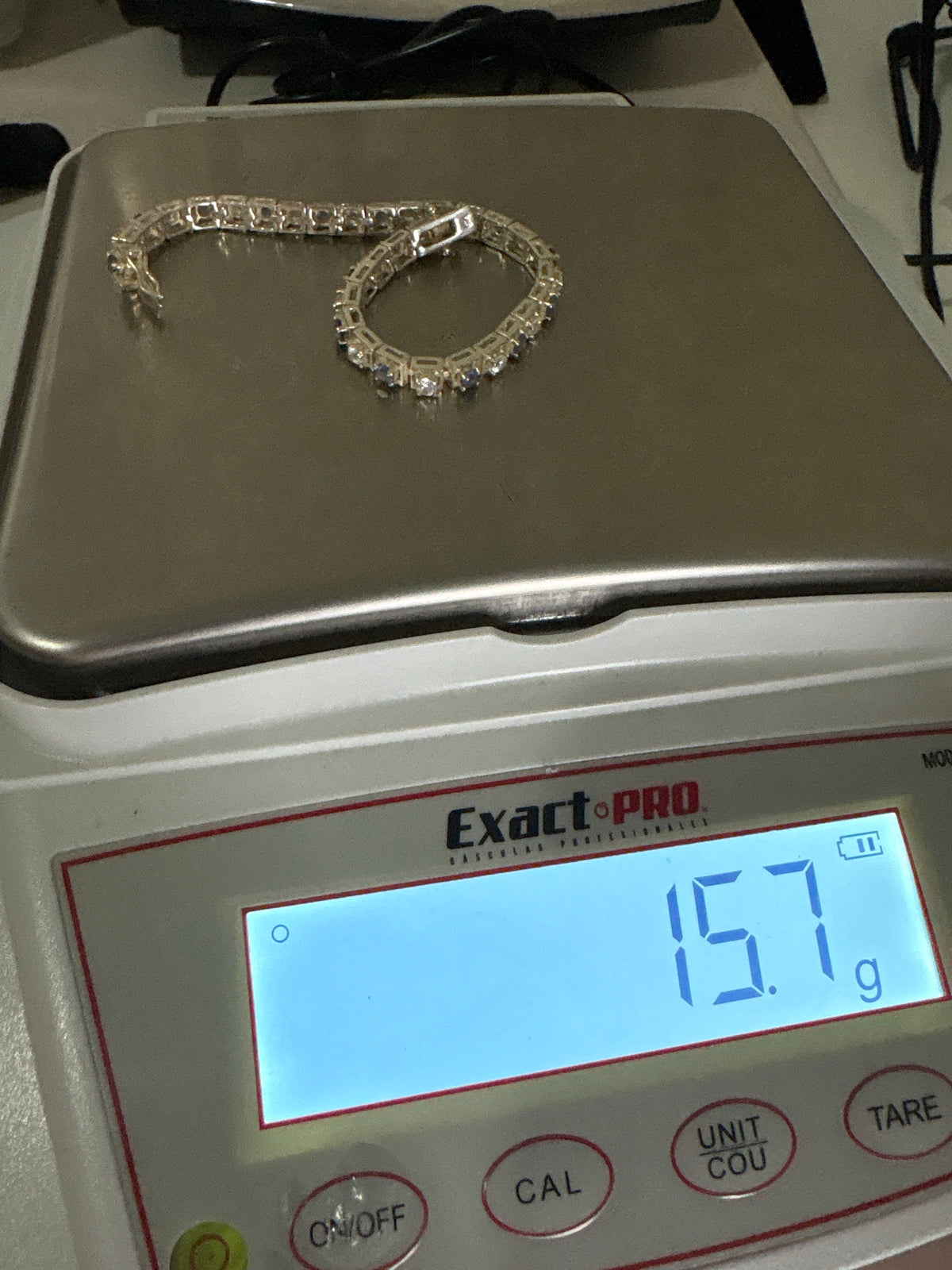 Pulsera de plata con circonia morada — Eslabón Taxco — foto 7
