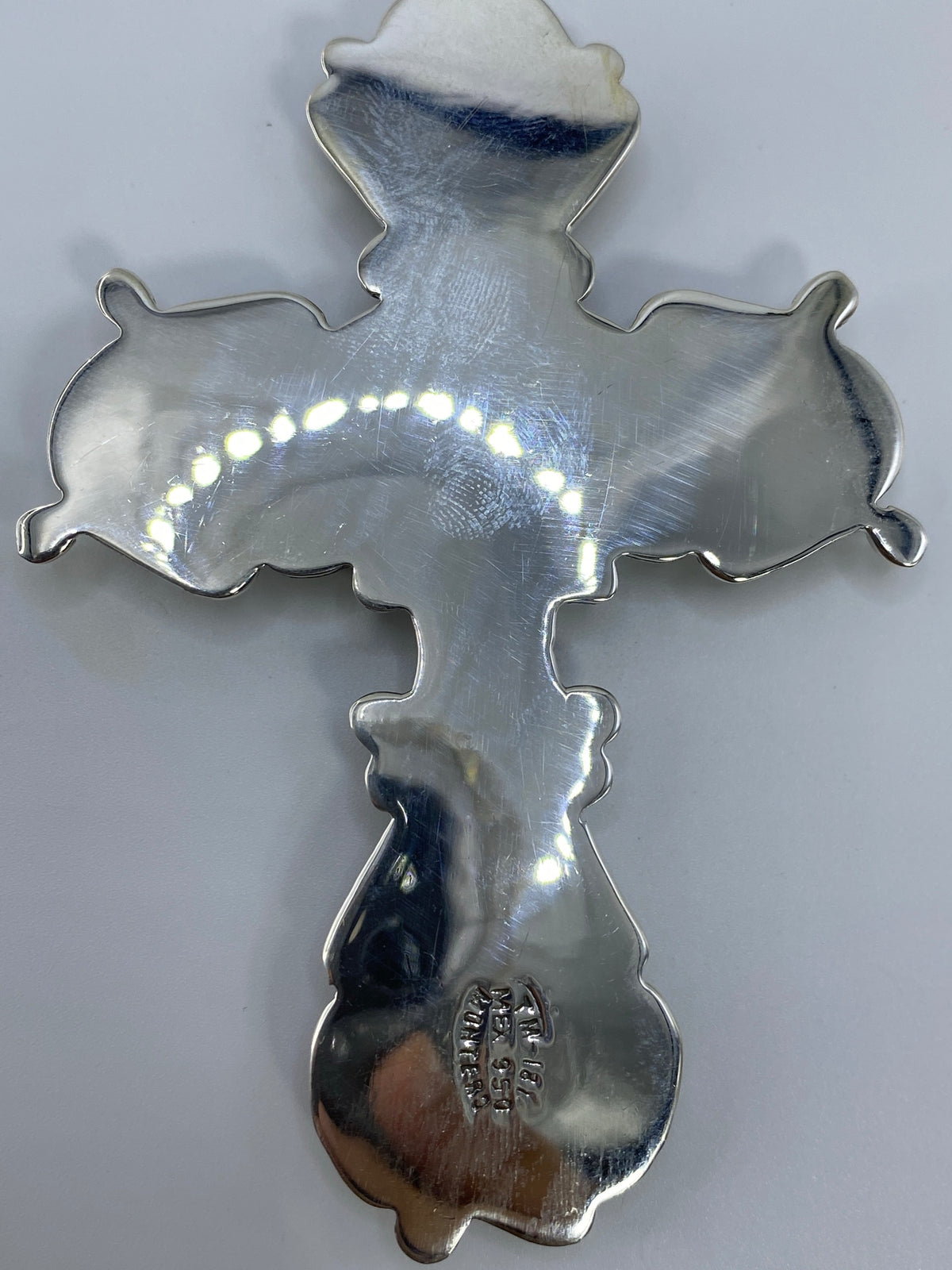 Cruz de Plata 950 con Ónix — Taxco Artesanal — foto 5
