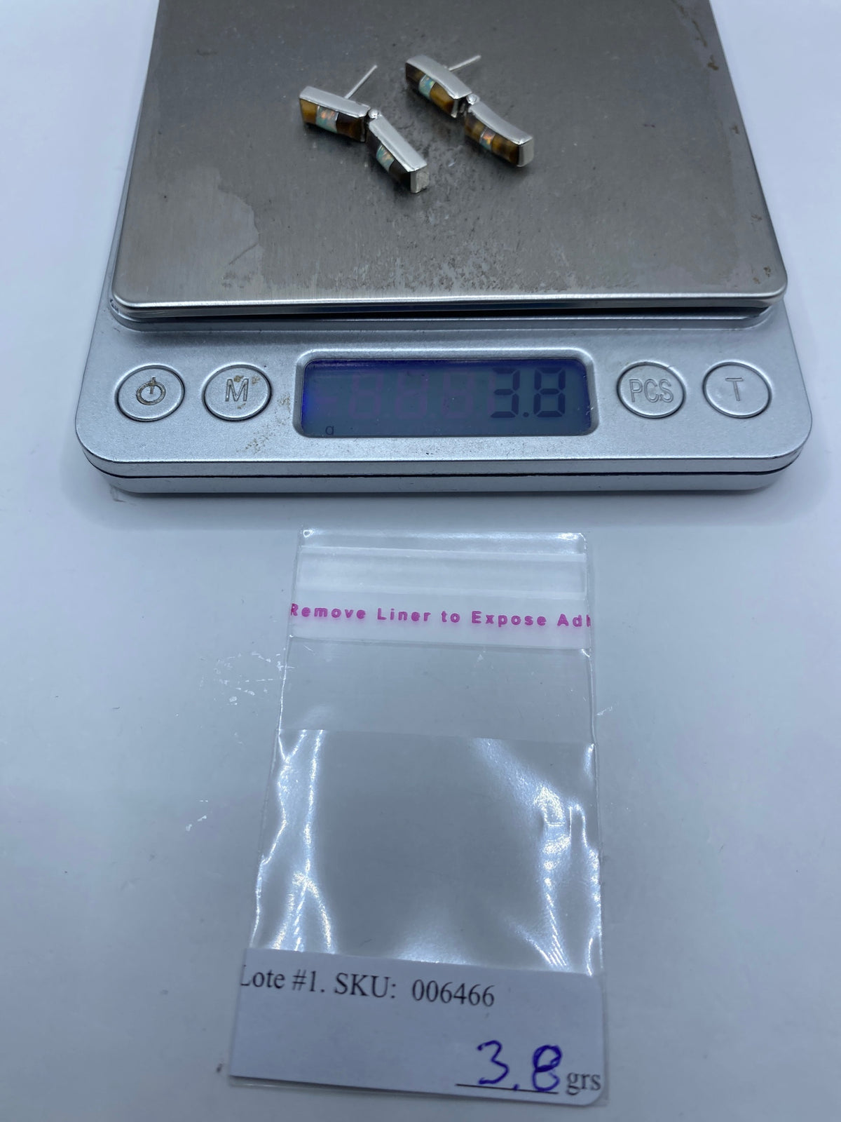 Aretes de Plata 950 con Ópalo de Fuego — Taxco — foto 6