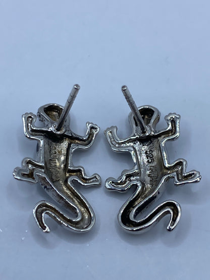 Aretes de Plata con Ópalo de Fuego Azul — Taxco 925 — foto 5
