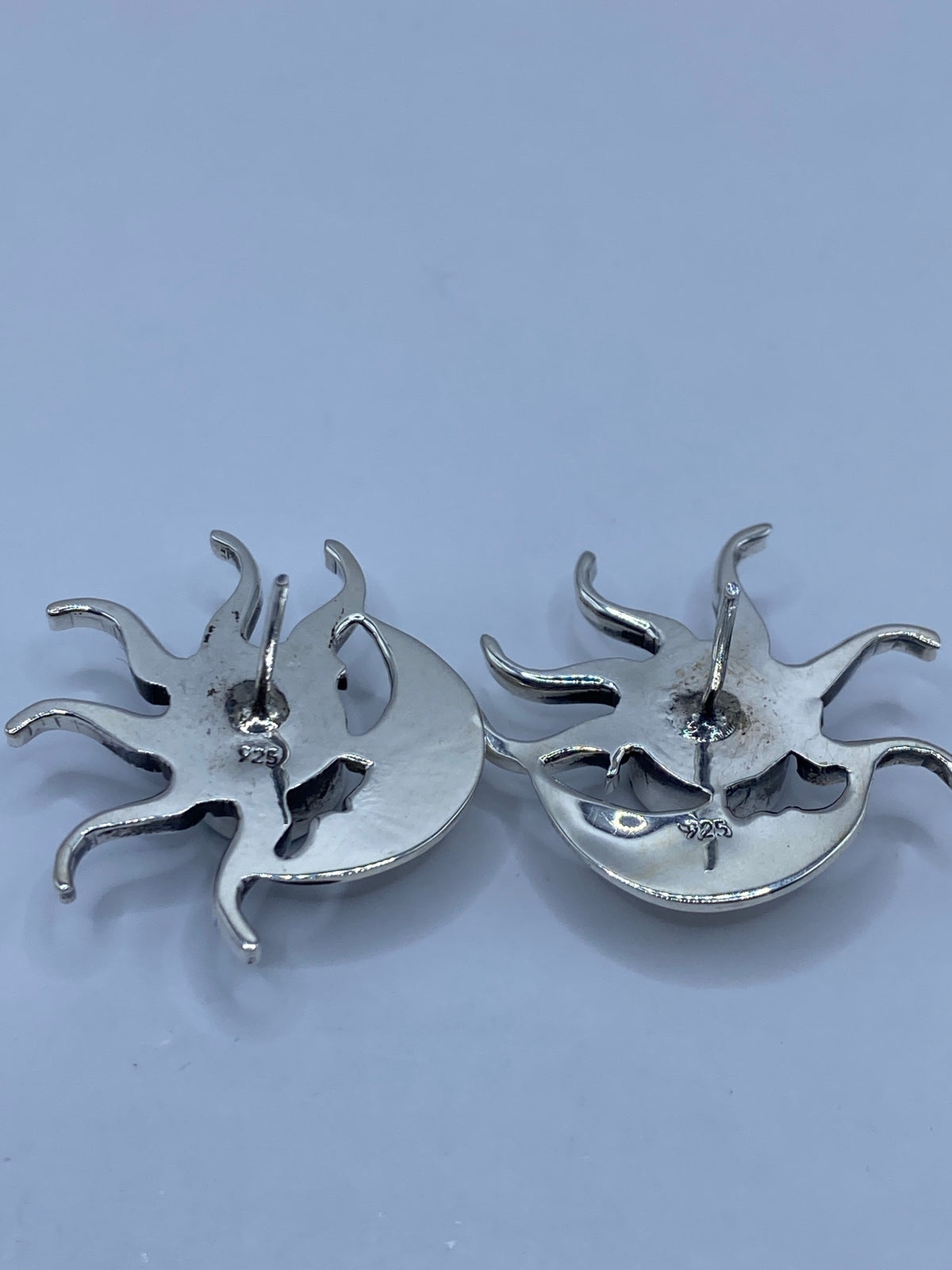 Aretes de Plata 925 con Ópalo de Fuego — Taxco — foto 5