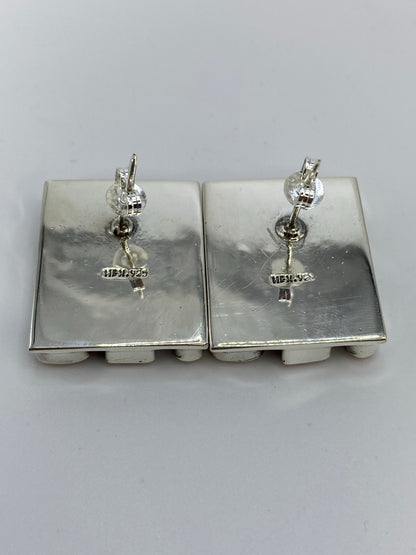 Aretes de Plata con Coral Rosa — Taxco 925 — foto 5