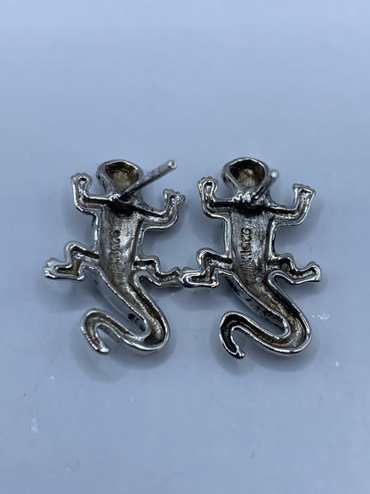Aretes de Plata Lagartija con Ópalo de Fuego — Taxco — foto 5