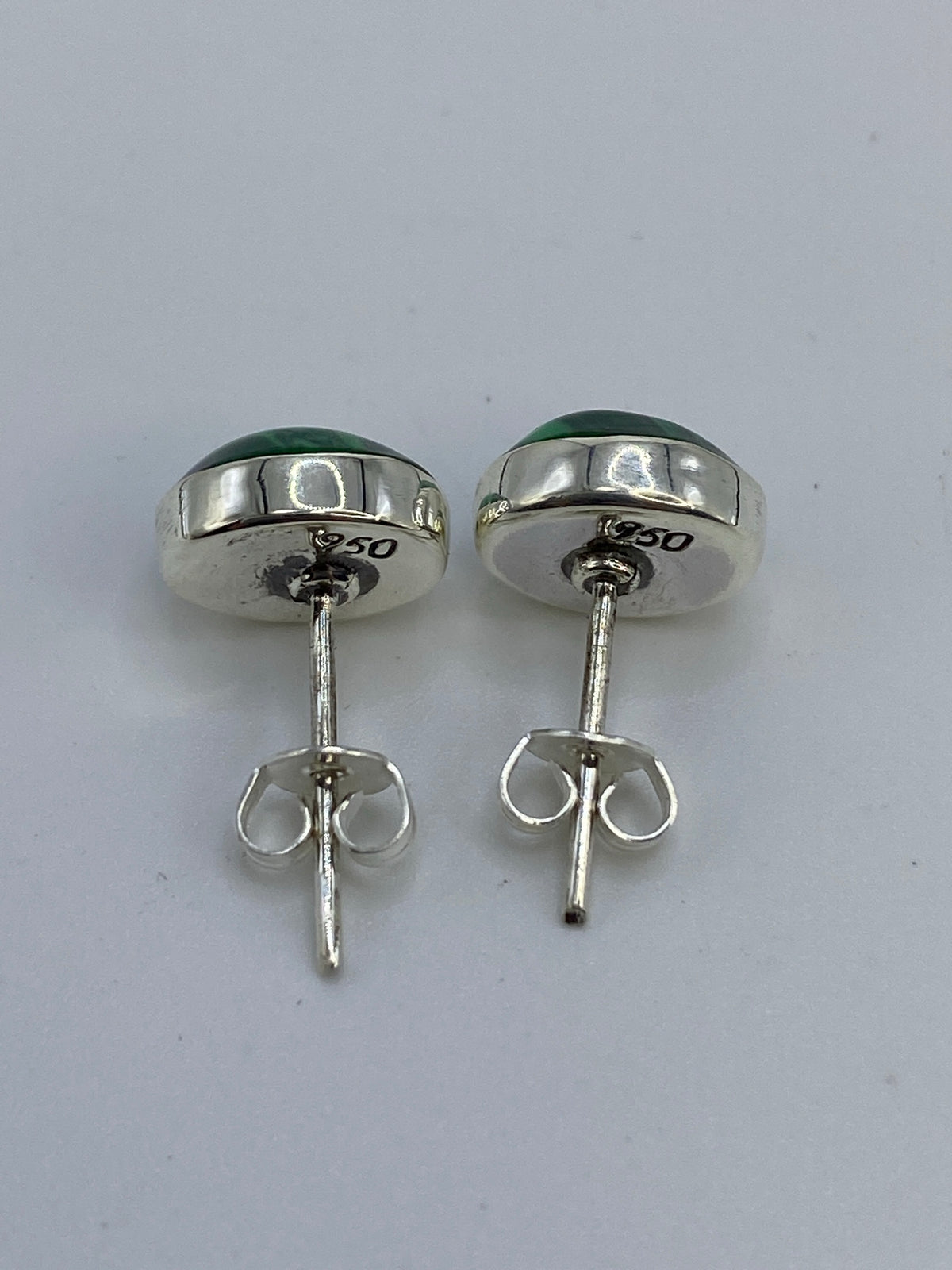 Aretes de Plata Malaquita Verde — Taxco 950 — foto 5