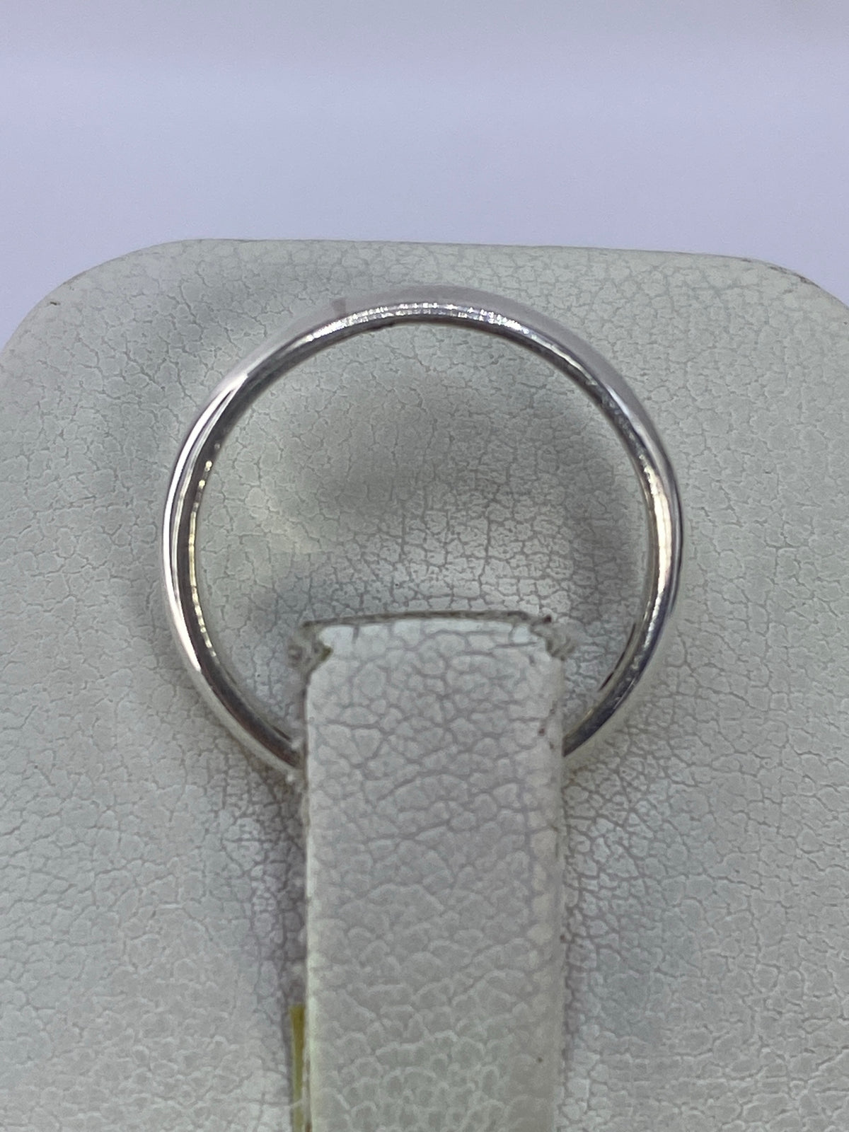 Vista superior del anillo minimalista de Taxco en plata 925