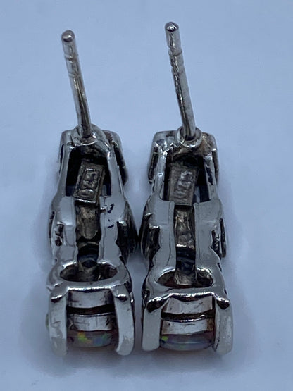 Aretes de Plata Ópalo de Fuego — Taxco 925 — foto 5