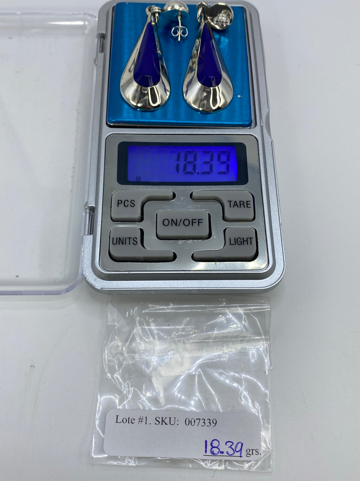 Aretes de Plata con Lapislázuli Azul — Taxco 925 — foto 6