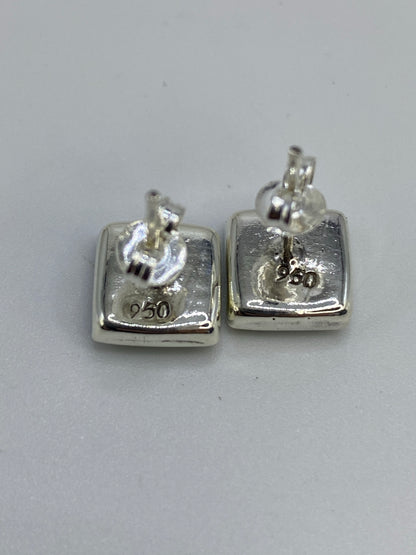 Aretes de Plata 950 con Malaquita Verde — Taxco — foto 5