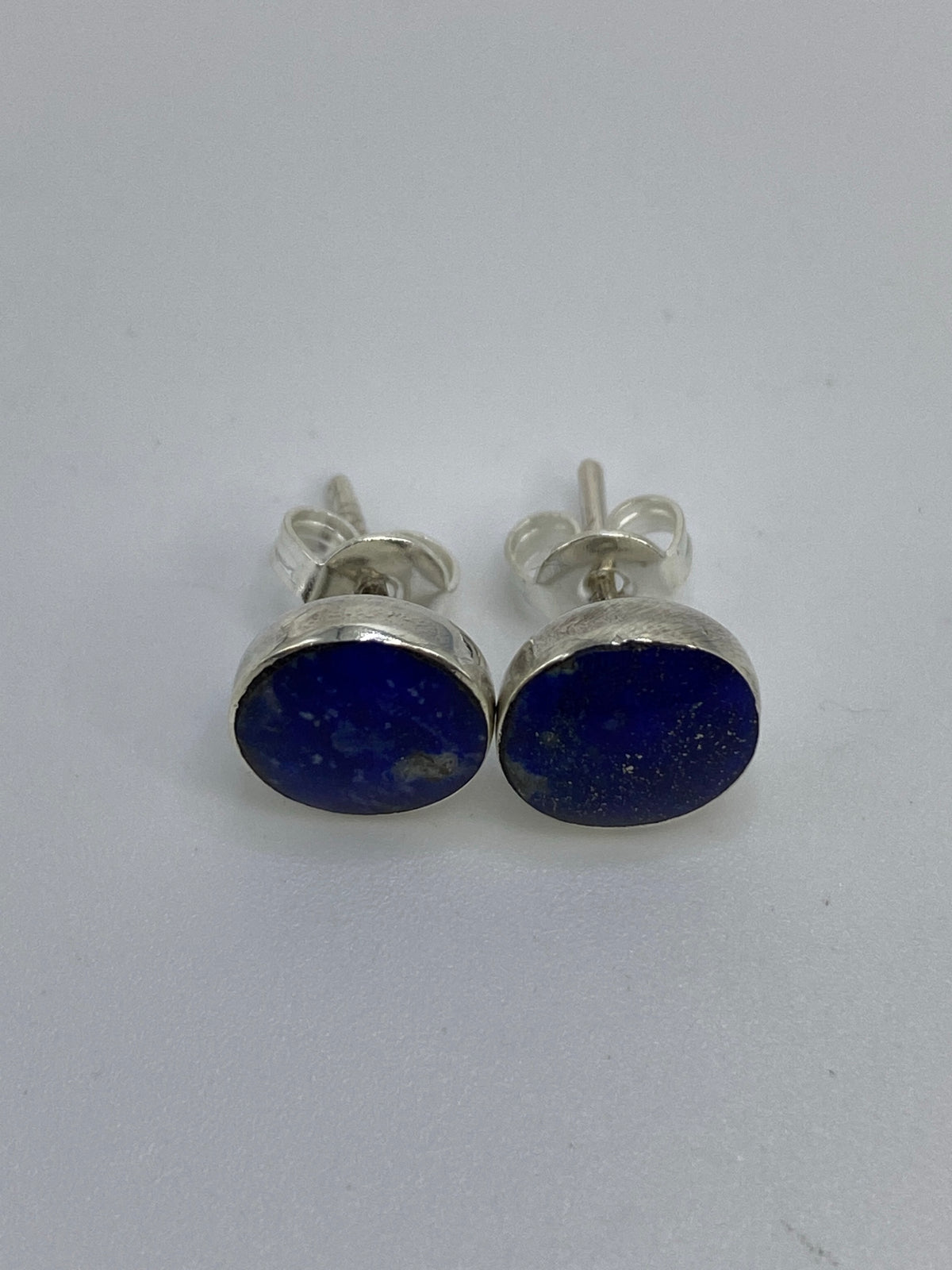 Aretes Plata 925 Lapislázuli Pequeños — Taxco — foto 5