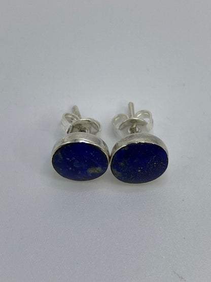 Aretes Plata 925 Lapislázuli Pequeños — Taxco — foto 5