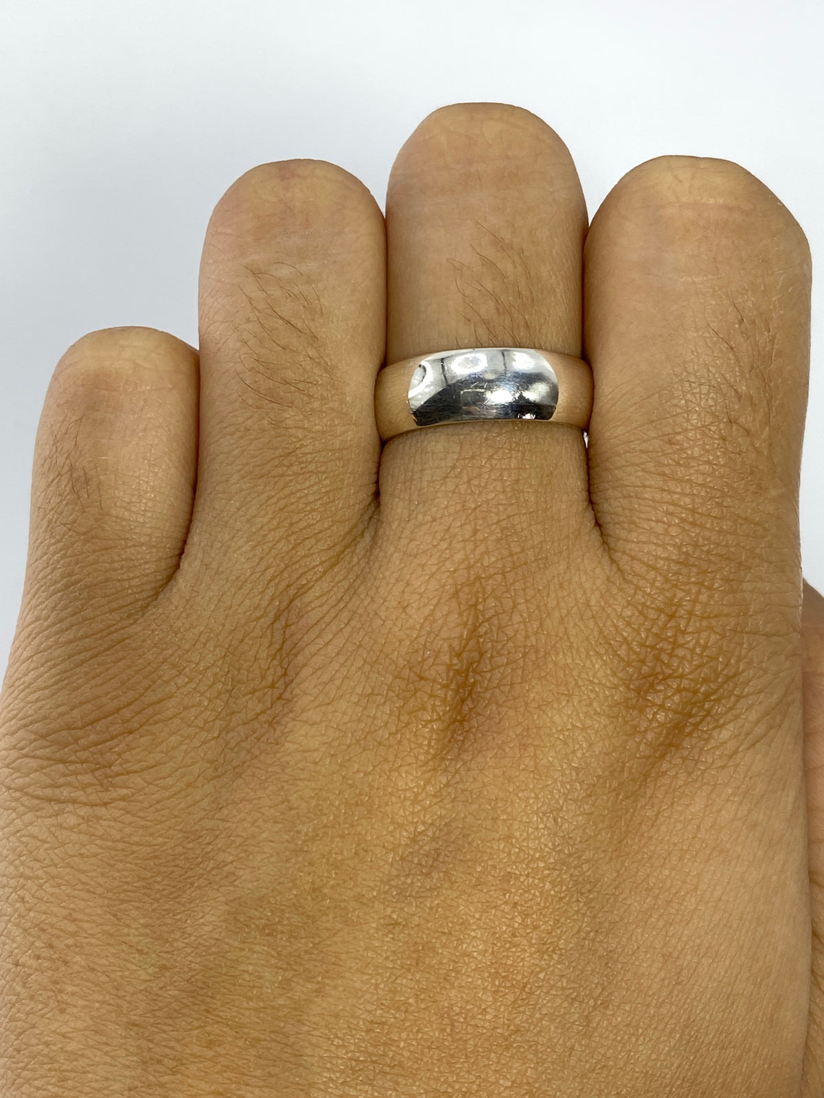 Anillo de Plata 925 Pulido — Banda Lisa Taxco — foto 5