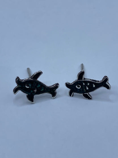 Aretes de Plata Repujado Tortuga Marina — Taxco 925 — foto 5