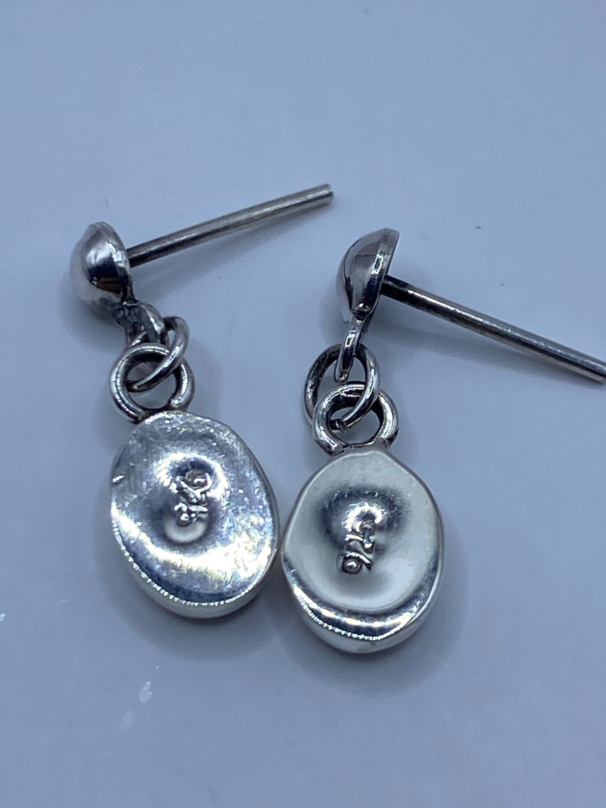Aretes de Plata con Ópalo de Fuego Azul — Taxco 925 — foto 5