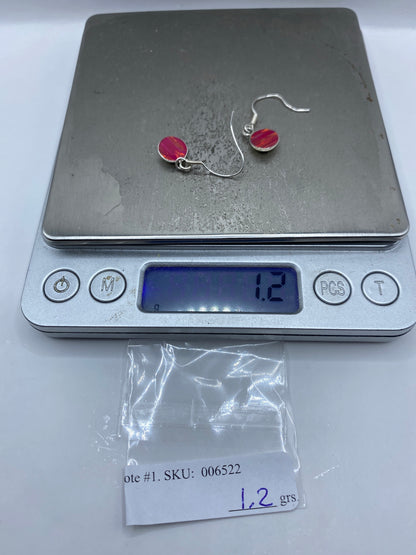 Aretes Plata Ópalo de Fuego Rosa — Taxco 925 — foto 6