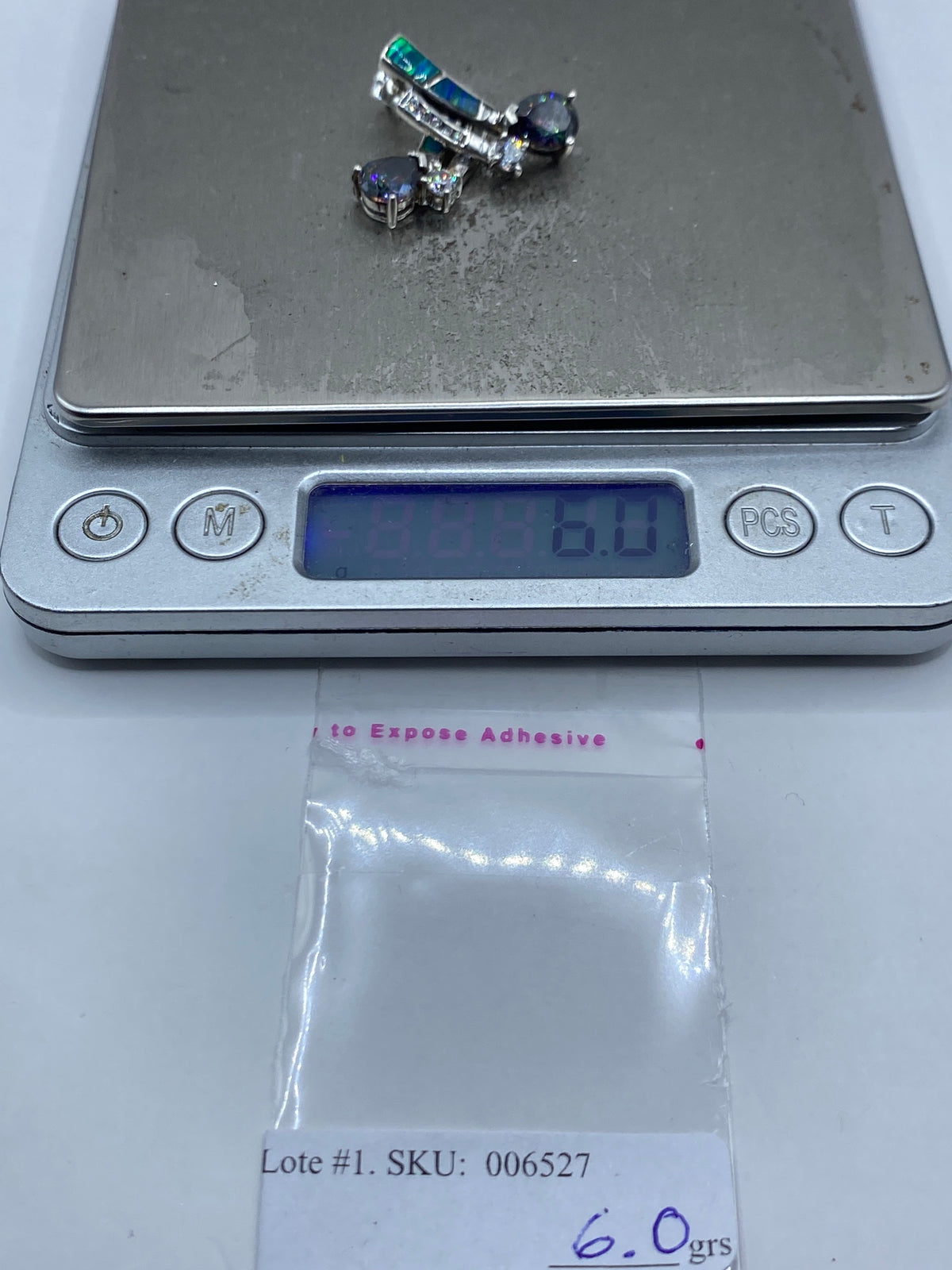 Aretes de Plata con Ópalo de Fuego Azul — Taxco 925 — foto 6