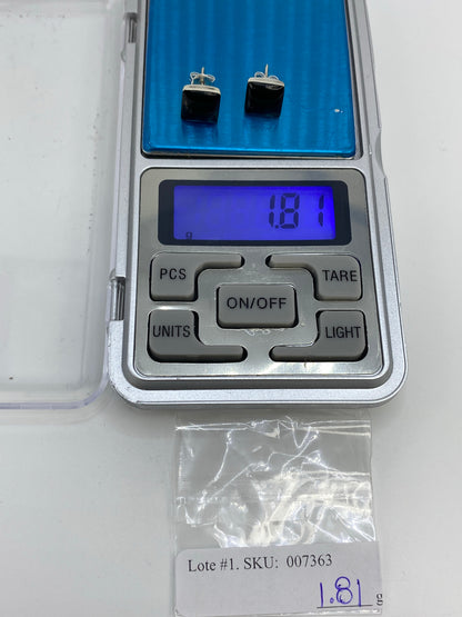 Aretes de Plata 950 con Ónix Negro — Taxco — foto 6