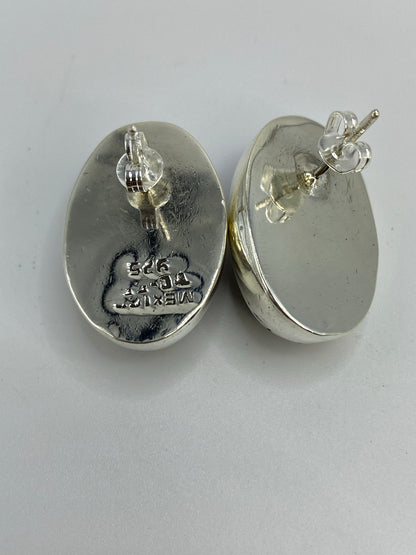 Aretes de Plata con Piedra Café — Taxco 925 — foto 5
