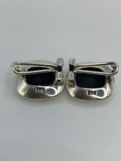 Aretes de Plata con Onix Negro — Taxco 925 — foto 5