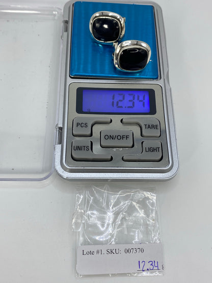 Aretes de Plata con Onix Negro — Taxco 925 — foto 6