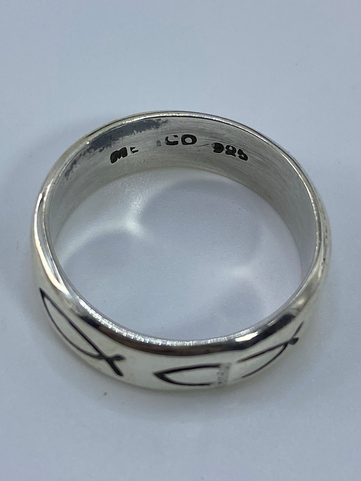 Anillo plata 925 con sello Quinto grabado en el interior