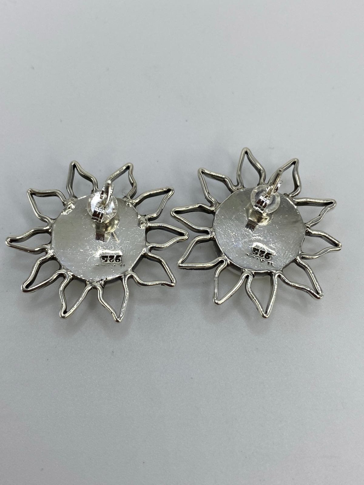 Aretes Plata Calado Girasol — Taxco 925 — foto 5