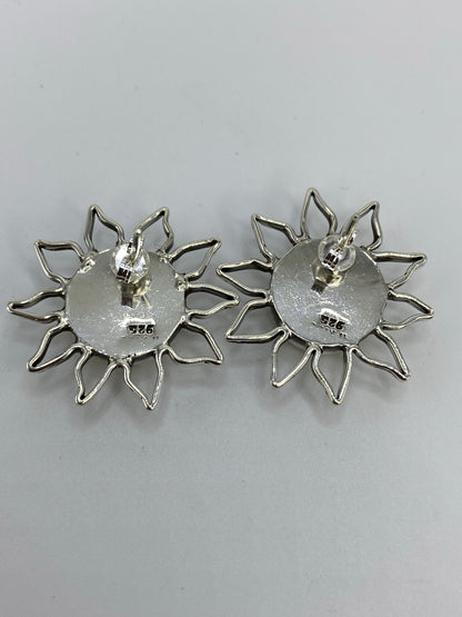 Aretes Plata Calado Girasol — Taxco 925 — foto 5
